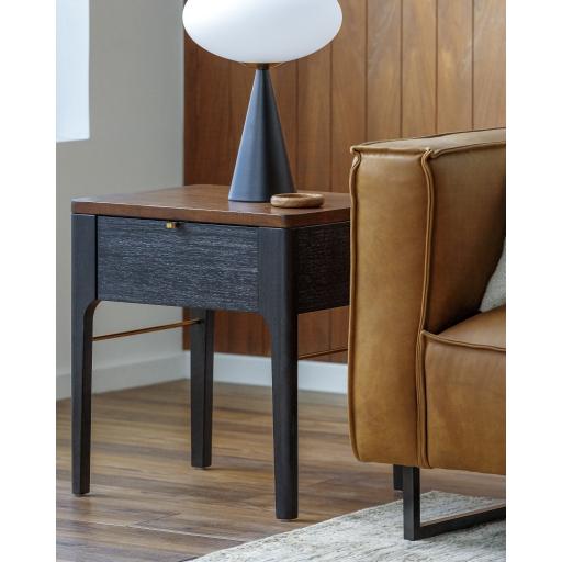 Surya Anello ALLO-001 Black Brown 24"H x 22"W x 18"D Furniture