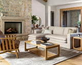Surya Callister CLSR-004 16"H x 52"W x 26"D Accent Table
