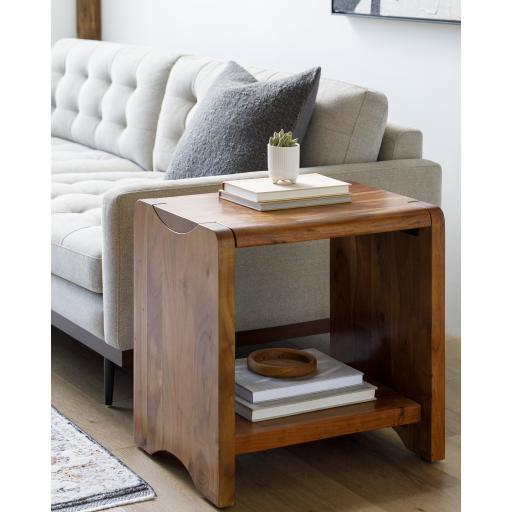 Surya Joiner JOE-002 Brown 22"H x 22"W x 16"D Furniture