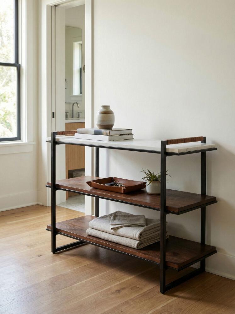 Surya Novelle NVEL-002 28"H x 16"W x 42"D Shelving/Storage