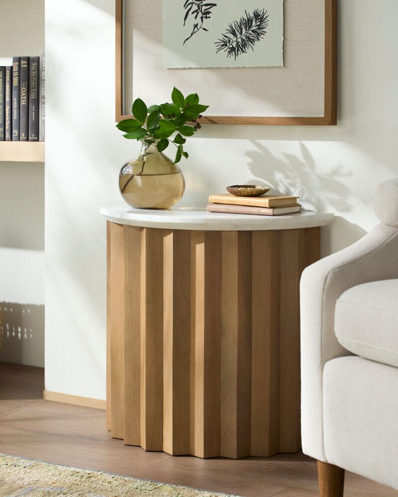 Surya Piestra PSTR-001 22"H x 24"W x 12"D Accent Table