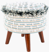 Surya Snow SWN-001 16"H x 16"W x 16"D Bench/Ottoman/Stool