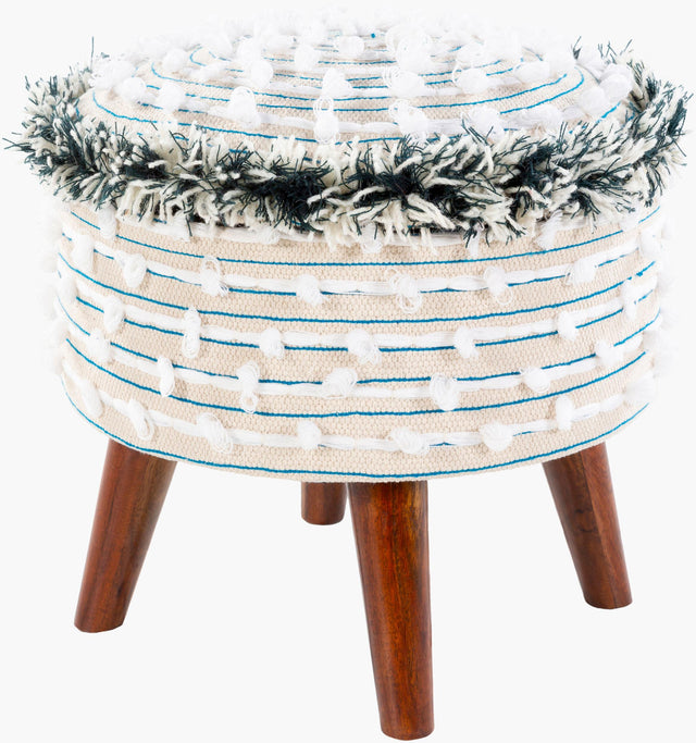 Surya Snow SWN-001 16"H x 16"W x 16"D Bench/Ottoman/Stool