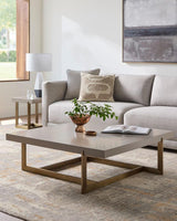 Surya Temy TEM-001 15"H x 44"W x 44"D Accent Table