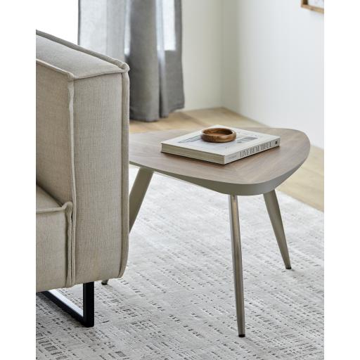 Surya Trinity TNT-002 Brown Metallic - Nickel 18"H x 26"W x 26"D Furniture