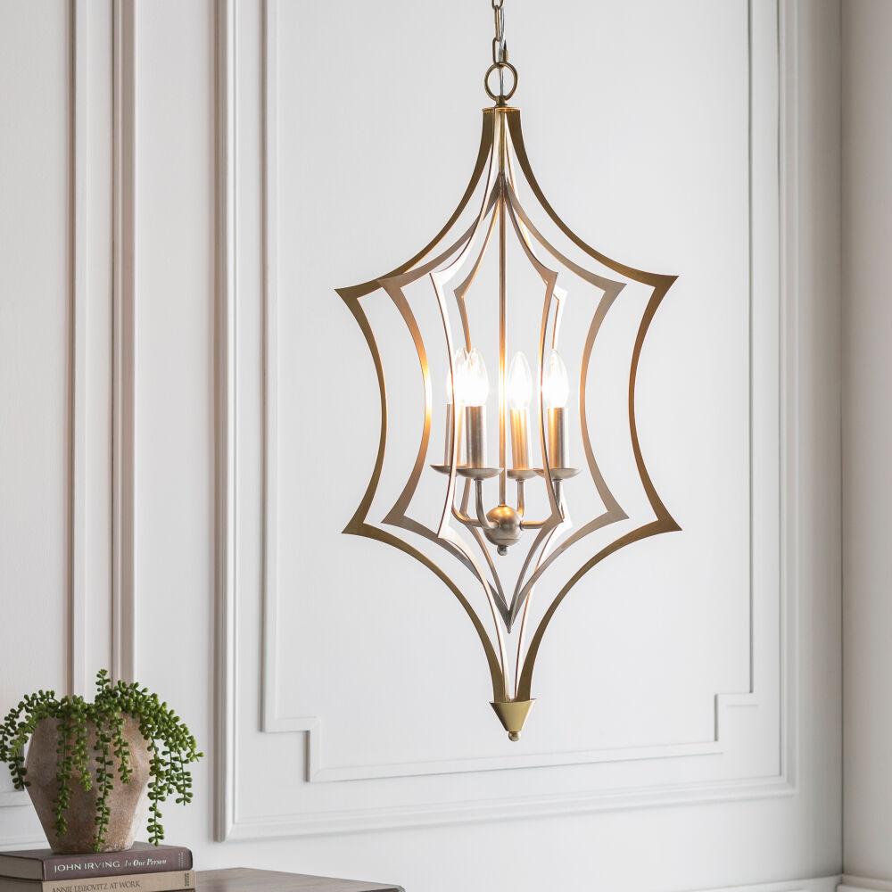 Surya Clarion CIO-001 18"L x 18"W x 34"H Ceiling Lighting