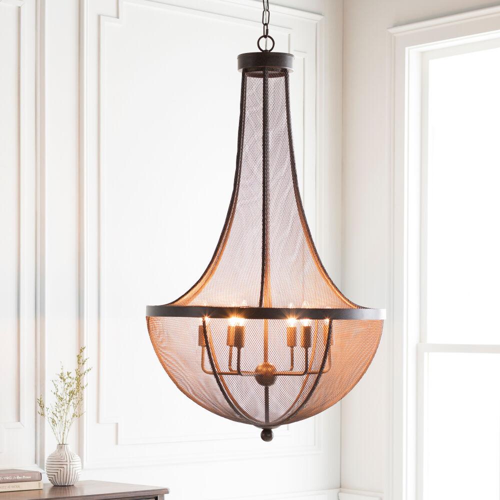 Surya Lombard LOM-001 27"L x 27"W x 46"H Ceiling Lighting