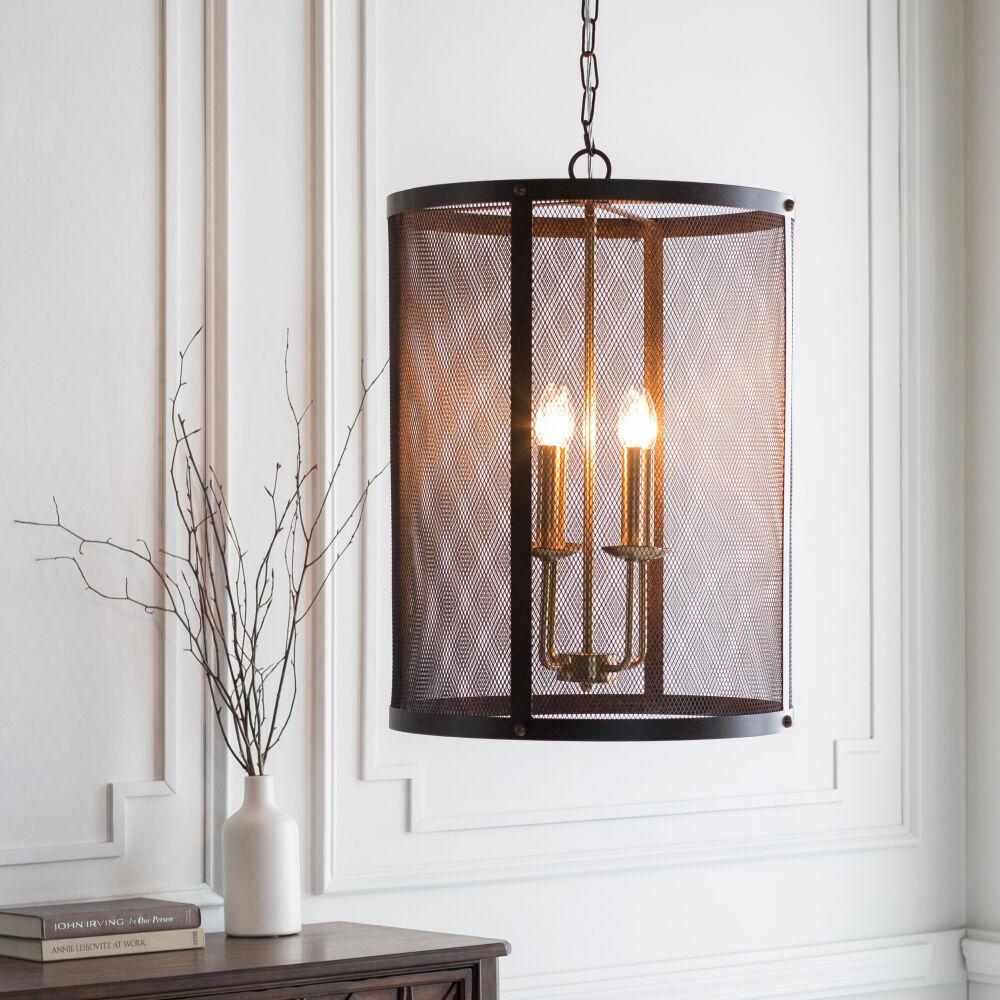 Surya Lombard LOM-002 19"L x 19"W x 26"H Ceiling Lighting