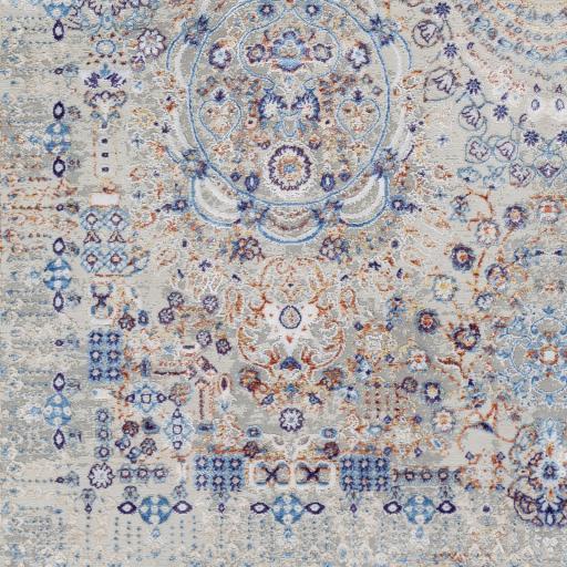 Surya Aisha AIS-2310 Blue Burnt Orange 5'3" x 7'3" Rug