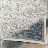 Surya Alfresco ALF-9661 Navy Pale Blue 7'3" Round Rug