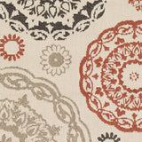 Surya Alfresco ALF-9667 Beige Black 2'5" x 7'10" Rug