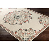Surya Alfresco ALF-9679 Beige Black 8'10" Square Rug