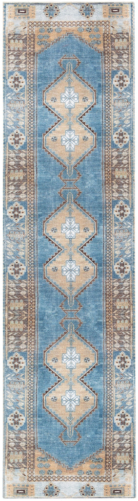 Surya Antiquity AUY-2301 Blue Brown 2'7" x 10' Rug