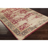 Surya Arabesque ABS-3034 Black Burgundy 1'10" x 2'11" Rug