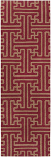 Surya Archive Ach-1701 Brick Red Tan 2'6