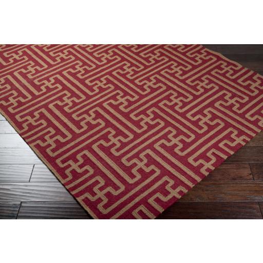 Surya Archive ACH-1701 Brick Red Tan 2'6" x 8' Rug
