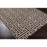 Surya Archive ACH-1710 Dark Brown Light Beige 3'6" x 5'6" Rug