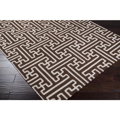 Surya Archive ACH-1710 Dark Brown Light Beige 8' x 11' Rug