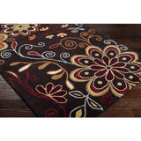 Surya Athena ATH-5037 Brown Burgundy 9'9" Square Rug