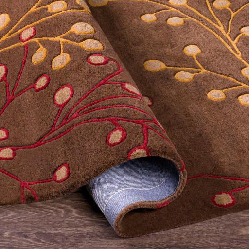 Surya Athena ATH-5052 Brown Burgundy 3' x 12' Rug
