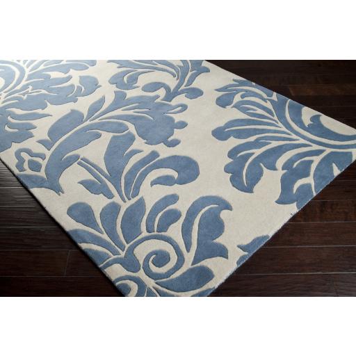 Surya Athena ATH-5076 Denim Ivory 8' x 10' Oval Rug