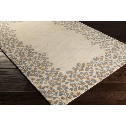 Surya Athena ATH-5117 Beige Charcoal 9'9" Square Rug