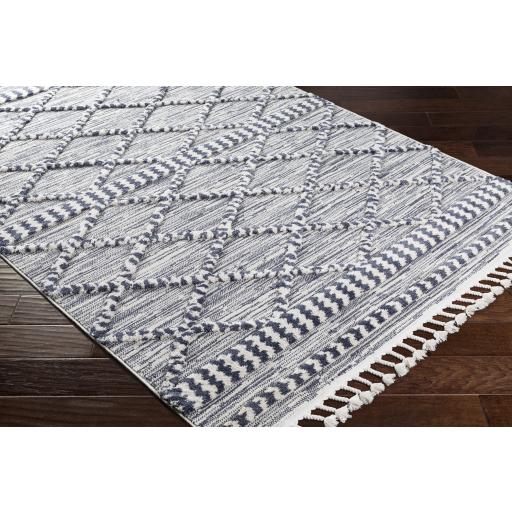 Surya Azilal AZI-2309 Dark Blue Ivory 5'3" x 7'3" Rug