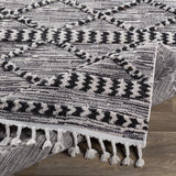Surya Azilal AZI-2311 Black Off-White 5'3" x 7'3" Rug