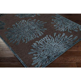 Surya Basilica BSL-7159 Black Dark Blue 8'8" x 12' Rug