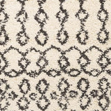 Surya Berber Shag BBE-2309 Charcoal Light Beige 2'7" x 7'3" Rug