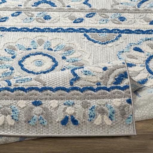 Surya Big Sur BSR-2305 Aqua Blue 5'3" x 7'3" Rug
