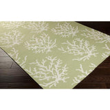 Surya Boardwalk BDW-4009 Ivory Light Green 2'6" x 8' Rug