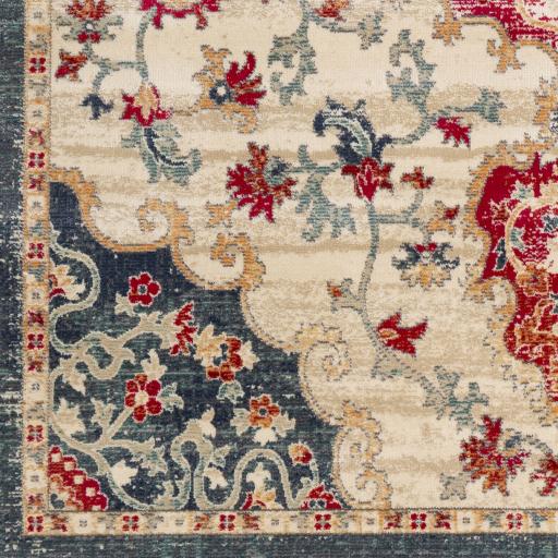 Surya Bohemian BOM-2310 Burnt Orange Gray 9' x 12'9" Rug