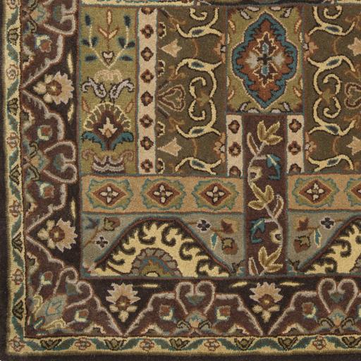 Surya Caesar CAE-1048 Black Brick Red 8' x 10' Oval Rug