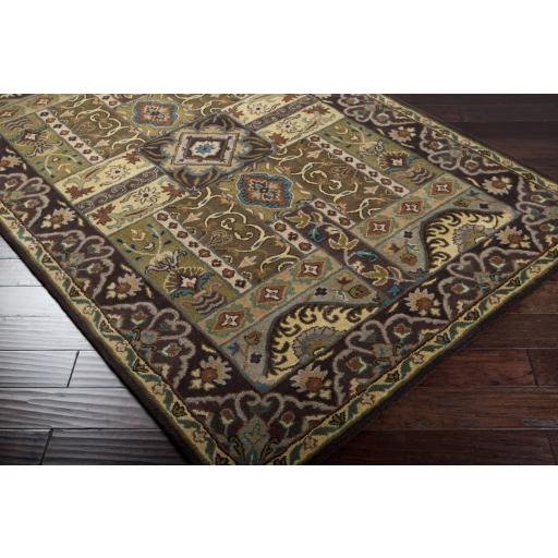 Surya Caesar CAE-1048 Black Brick Red 8' x 10' Oval Rug