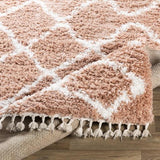 Surya California Shag CAF-2300 Dusty Pink Off-White 5'3" x 7'3" Rug