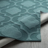 Surya Central Park AWHP-4010 Medium Green Teal 7'9" Round Rug
