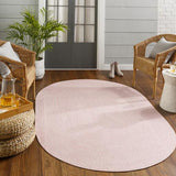 Surya Chesapeake Bay CPK-2305 Cream Light Pink 6' x 9' Oval Rug