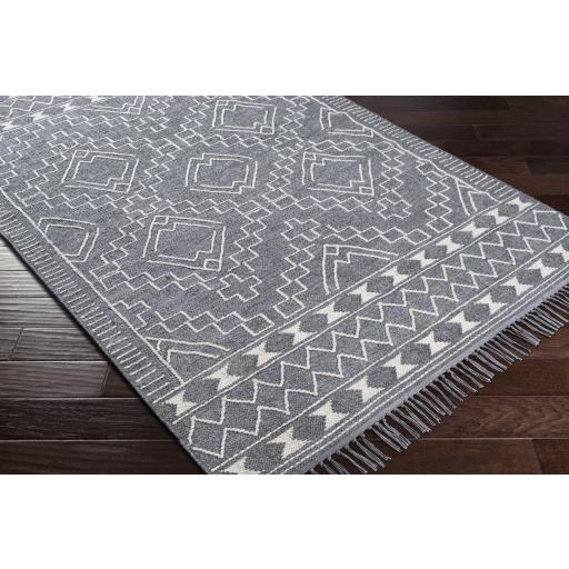 Surya Cheyenne CHY-2302 Charcoal Cream 5' x 7'6" Rug