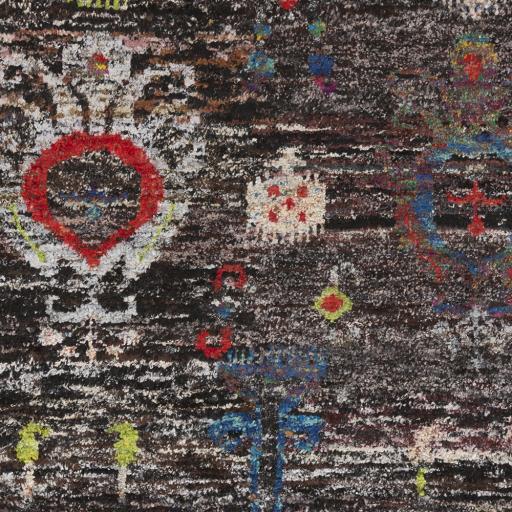 Surya Chocho CHO-9000 Black Brick Red 5' x 8' Rug