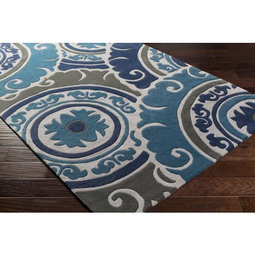 Surya Cosmopolitan COS-9270 Charcoal Dark Blue 9' x 13' Rug