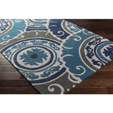 Surya Cosmopolitan COS-9270 Charcoal Dark Blue 9' x 13' Rug