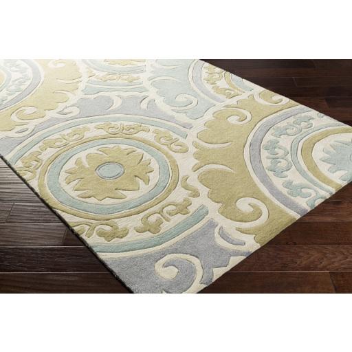 Surya Cosmopolitan COS-9272 Dusty Sage Gray 8' Round Rug