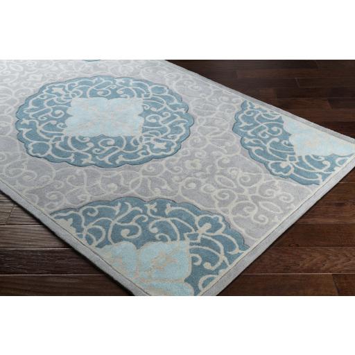 Surya Cosmopolitan COS-9289 Aqua Ivory 9' x 13' Rug