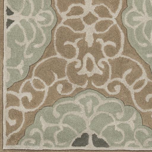 Surya Cosmopolitan COS-9292 Dusty Sage Light Beige 8' Round Rug