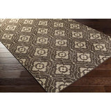 Surya Cypress CYP-1013 Beige Dark Brown 2'6" x 8' Rug