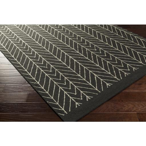 Surya Dasher DSH-5000 Black Off-White 2' x 3' Rug