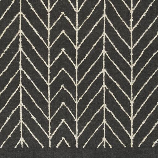 Surya Dasher DSH-5000 Black Off-White 5' x 7'6" Rug