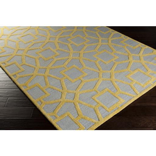 Surya Dream DST-1173 Mustard Pale Blue 2'6" x 8' Rug
