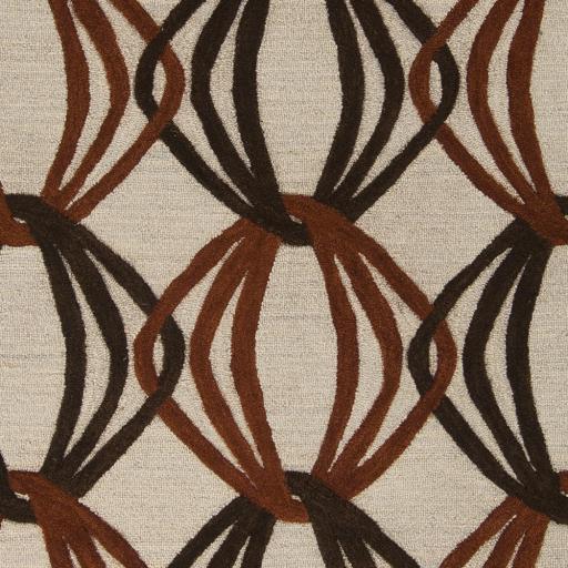 Surya Dream DST-1176 Beige Brick Red 8' Round Rug